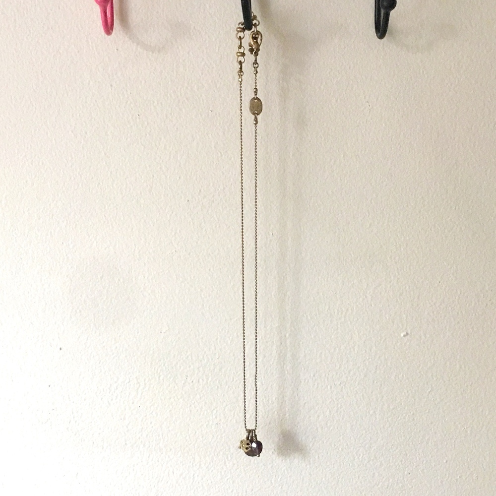 Lucky Brand Gold "Karma" Charm Necklace